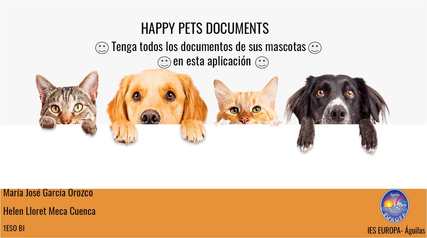 Ver Trabajo presentado HAPPY PETS DOCUMENTS