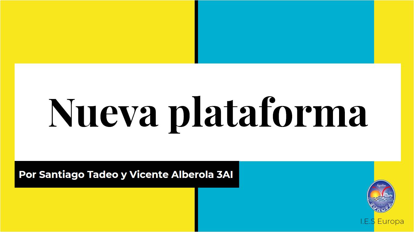 Ver Trabajo presentado Nueva Plataforma