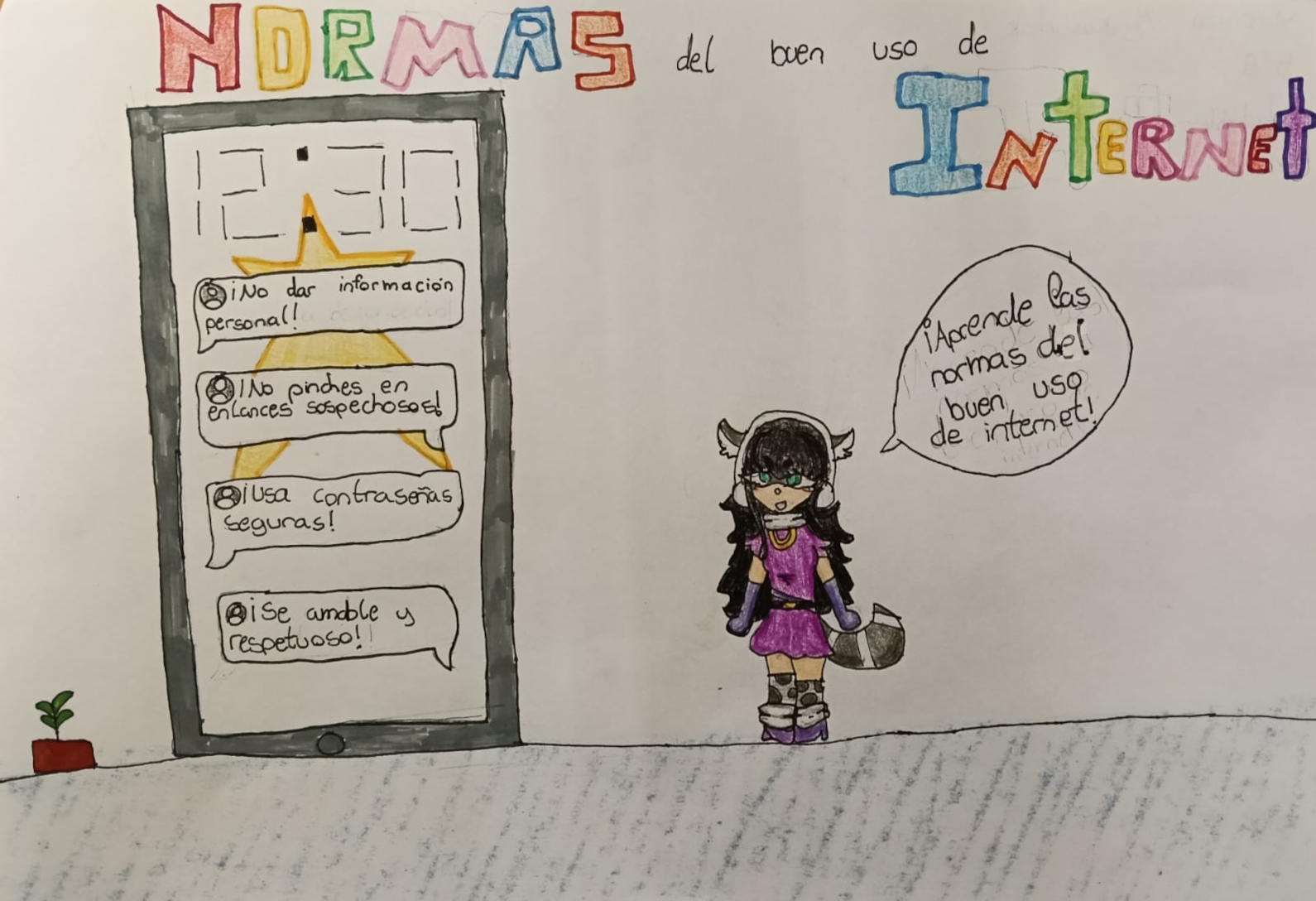 Ver Trabajo presentado Normas del buen uso de Internet