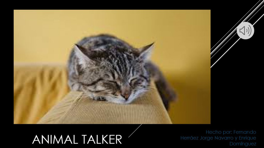 Ver Trabajo presentado Animal Talker