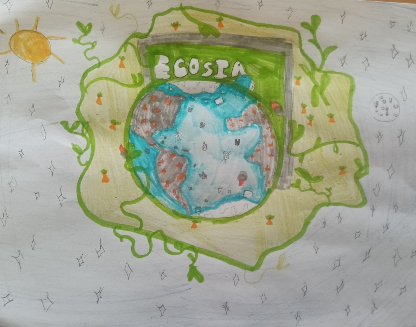 Ver Trabajo presentado Un mundo más verde mientras buscas en internet 