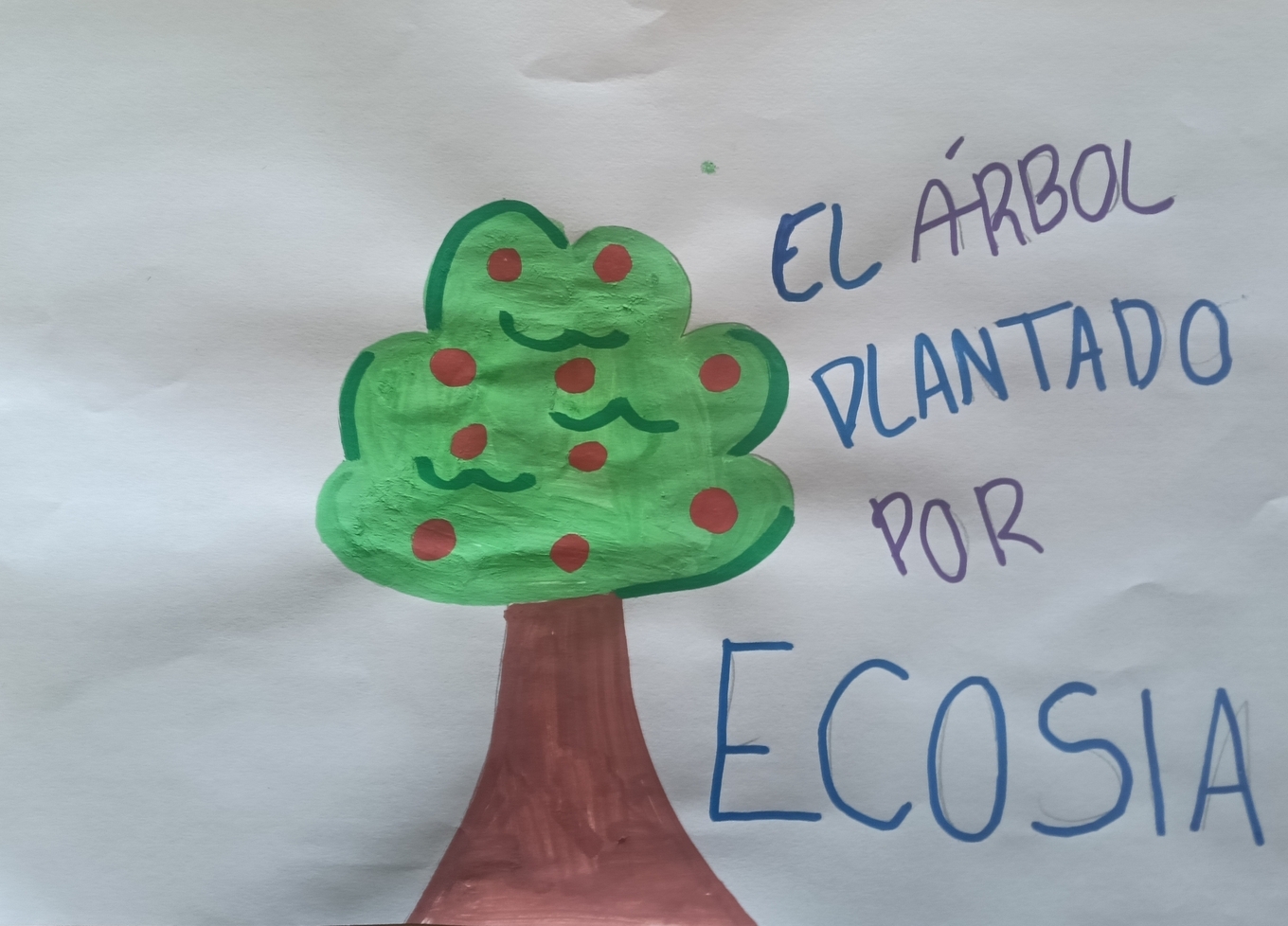 Ver Trabajo presentado El árbol plantado por Ecosia