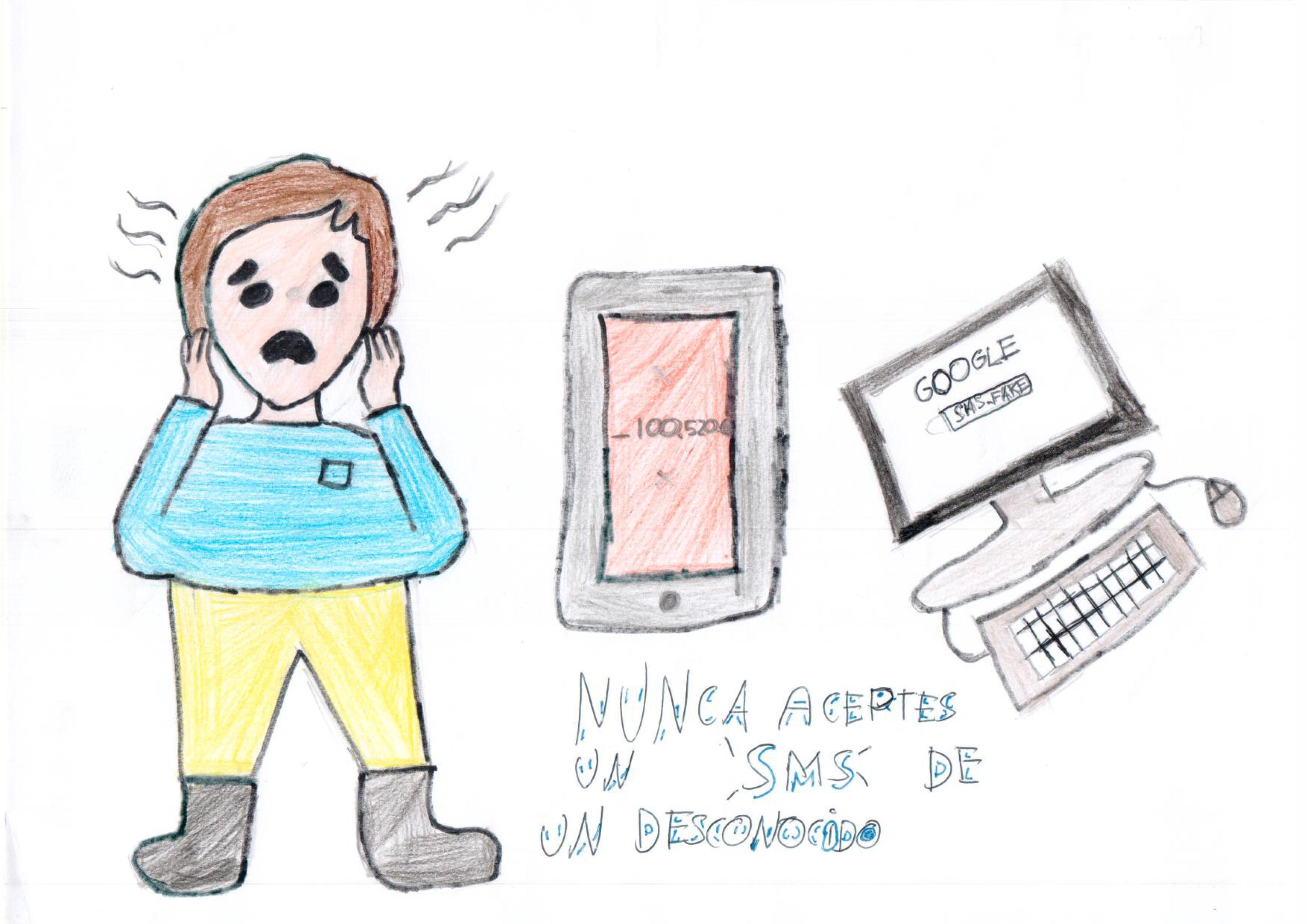 Ver Trabajo presentado NUNCA ACEPTES UN SMS DE UN DESCONOCIDO
